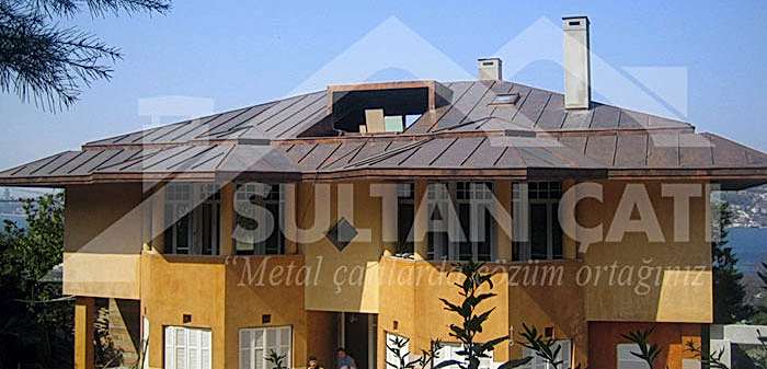 BAKIR ÇATI KAPLAMA işleri