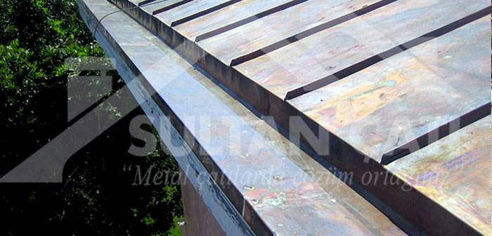 bakır ve çinko dere oluk yağmur indirme