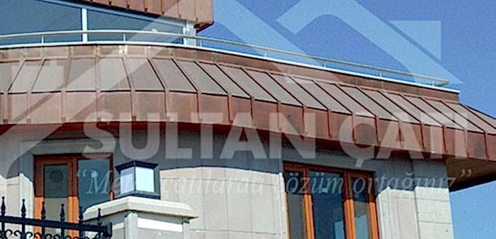 bakır çinko alın ve saçak işleri